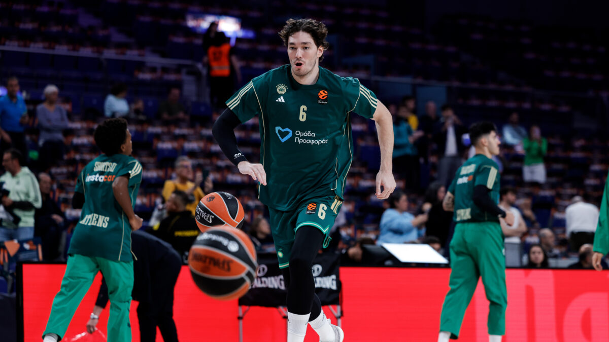 Ο Οσμάν σε προθέρμανση του Παναθηναϊκού (EUROKINISSI)