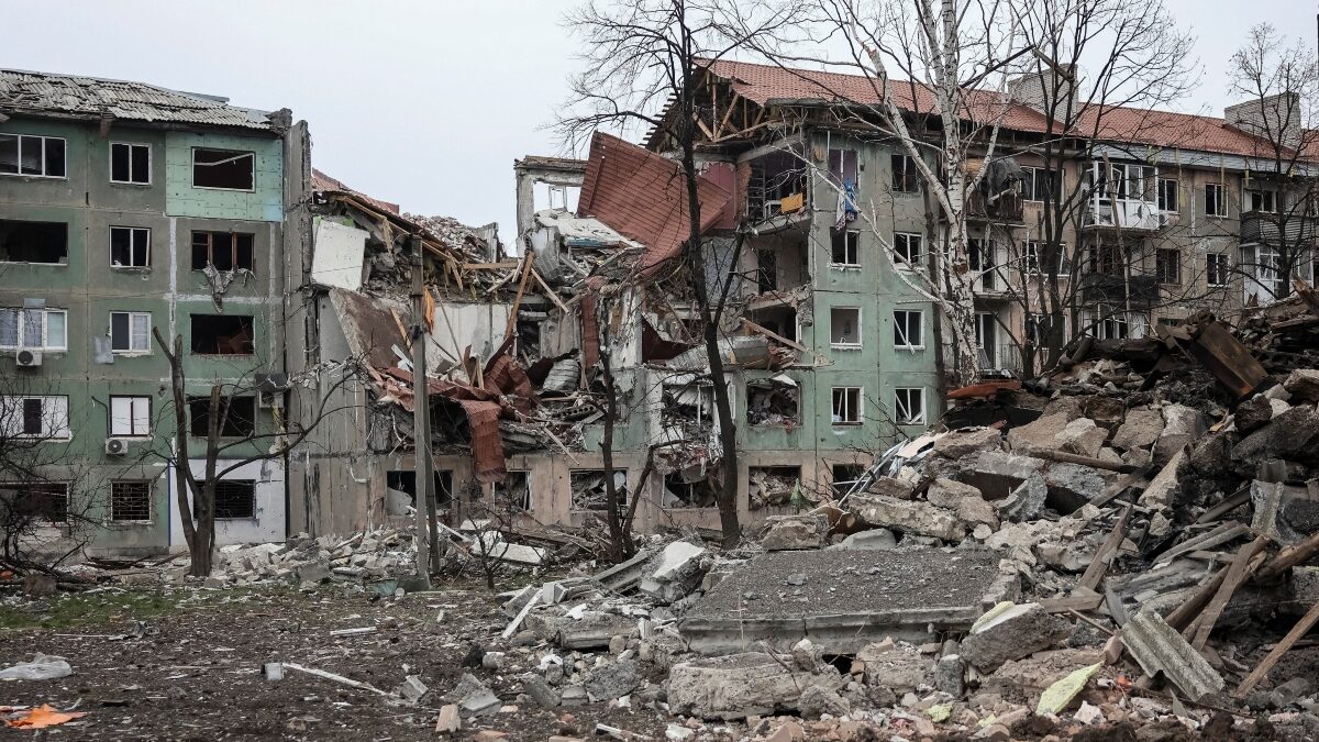 Κατεστραμμένα κτίρια στην Ουκρανία