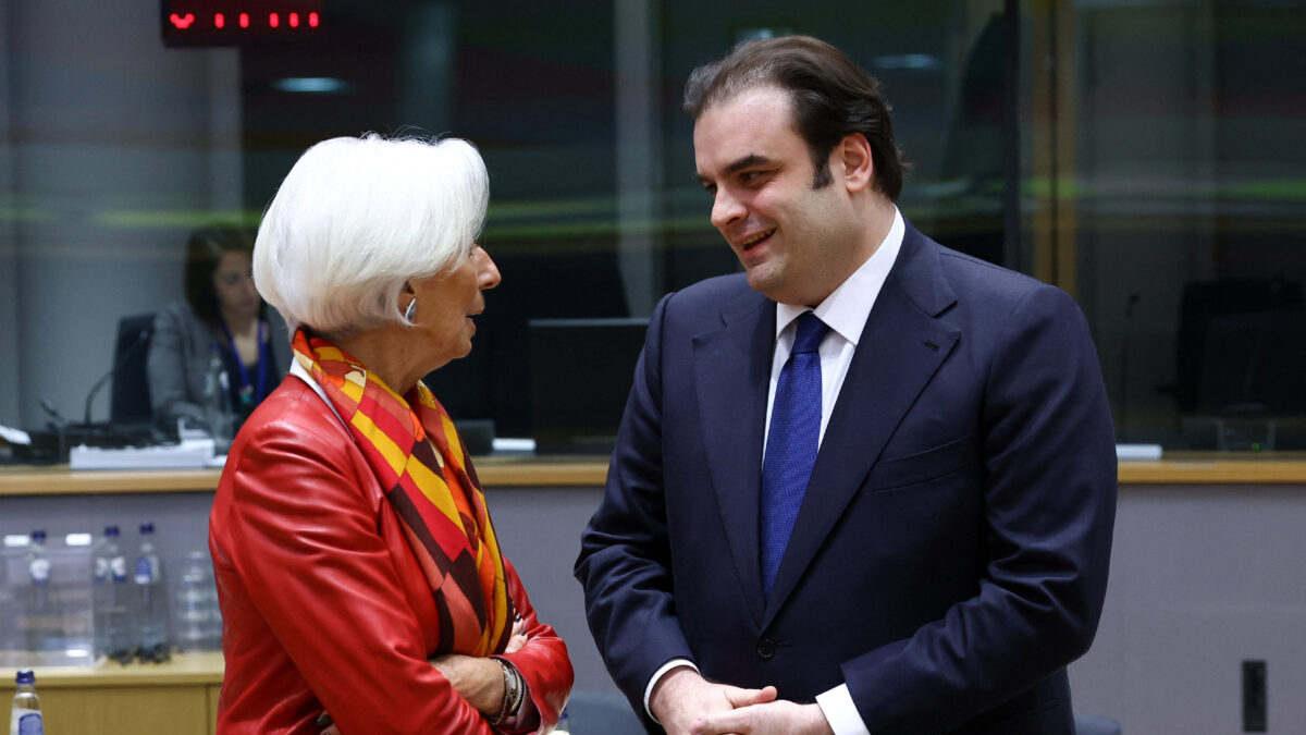 Η Κριστίν Λαγκάρντ και ο Κυριάκος Πιερρακάκης