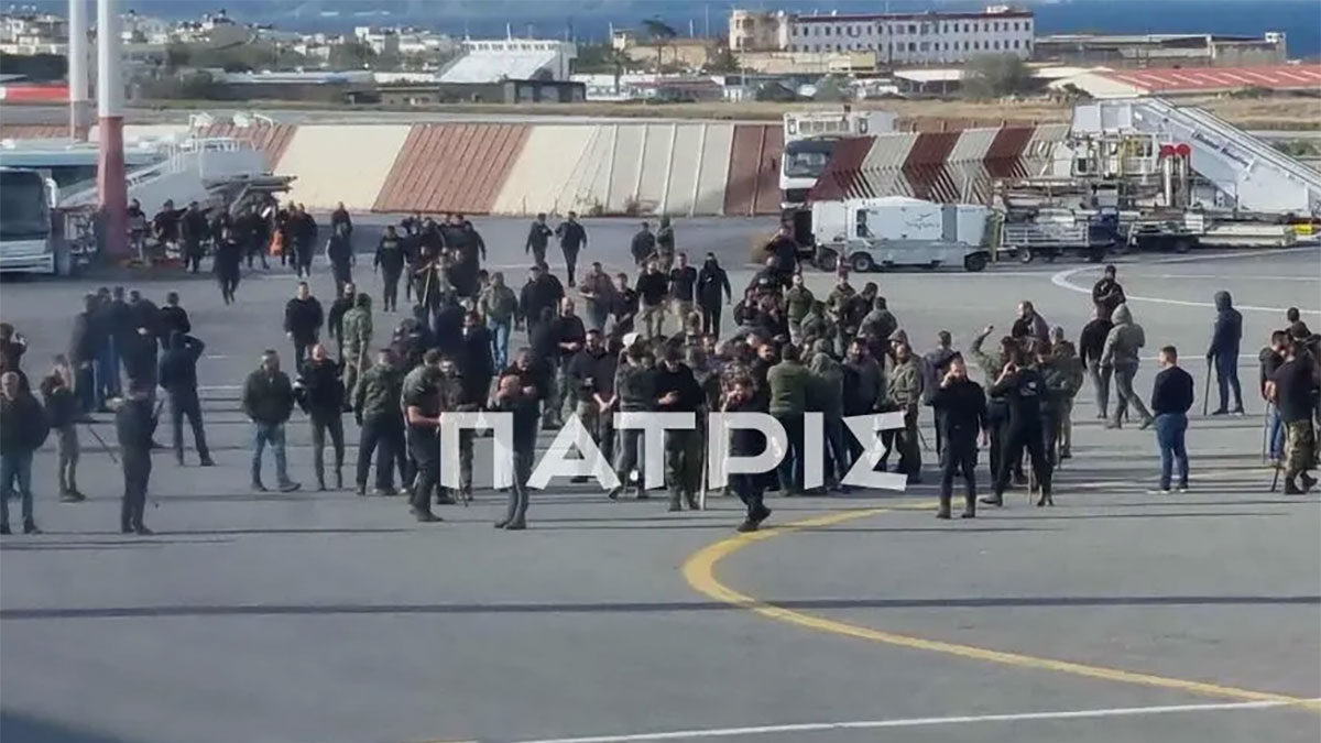 Ηράκλειο: Στην πίστα του αεροδρομίου Νίκος Καζαντζάκης εισέβαλλαν αγρότες