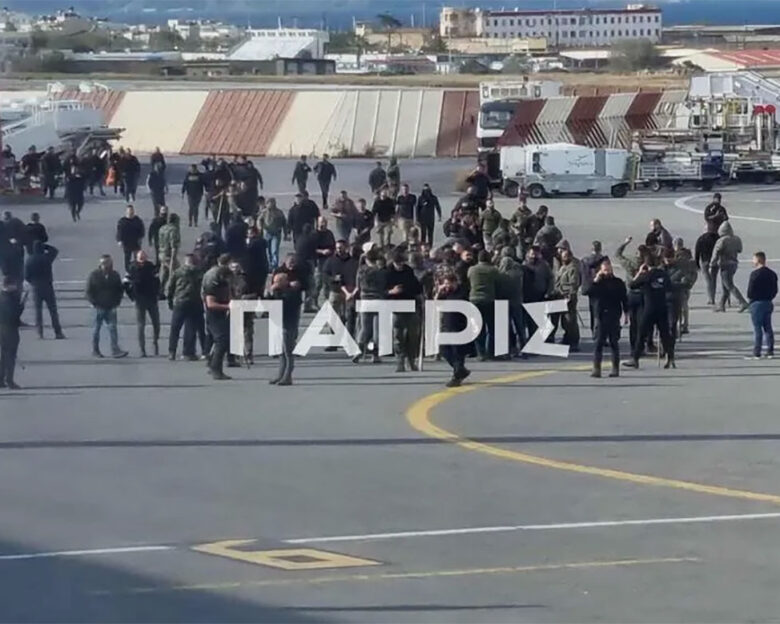 Ηράκλειο: Στην πίστα του αεροδρομίου Νίκος Καζαντζάκης εισέβαλλαν αγρότες