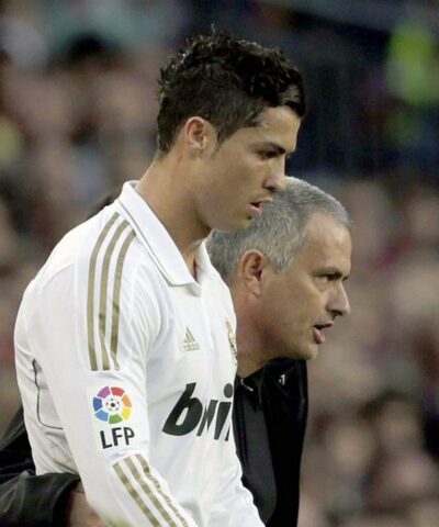 Ο Μουρίνιο με τον Κριστιάνο Ρονάλντο