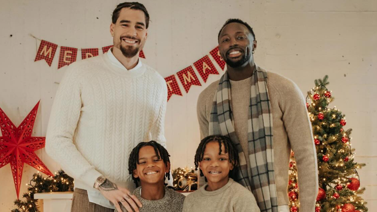 Ο Χουάντσο με την οικογένεια Γκραντ