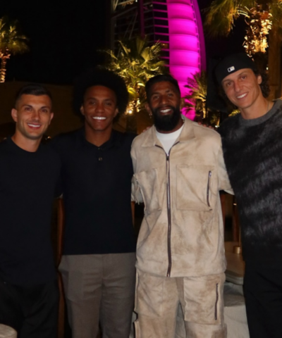 Ο Ρόντινει με τους Στρεφέτσα, Λουίζ και Γούλιαν στο Ντουμπάι