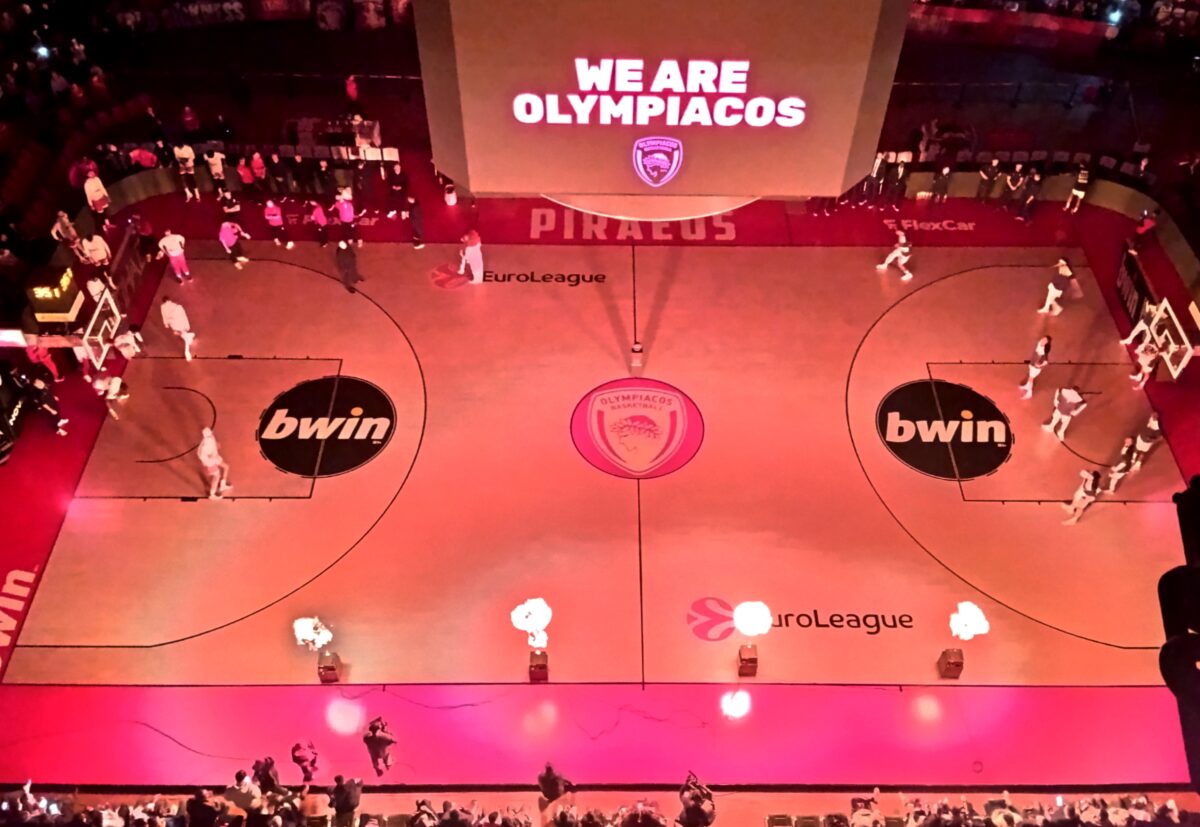 Εικόνα από το ΣΕΦ στο Ολυμπιακός - Βιλερμπάν (ΓΙΩΡΓΟΣ ΜΑΤΘΑΙΟΣ