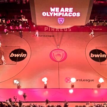 Εικόνα από το ΣΕΦ στο Ολυμπιακός - Βιλερμπάν (ΓΙΩΡΓΟΣ ΜΑΤΘΑΙΟΣ