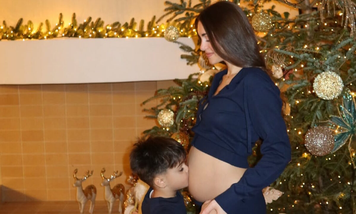 Η Ιωάννα Σιαμπάνη με τον γιο της