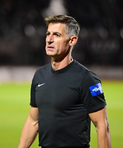 Ο Τάσος Σιδηρόπουλος σε αγώνα της Super League (ΑΝΤΩΝΗΣ ΝΙΚΟΛΟΠΟΥΛΟΣ