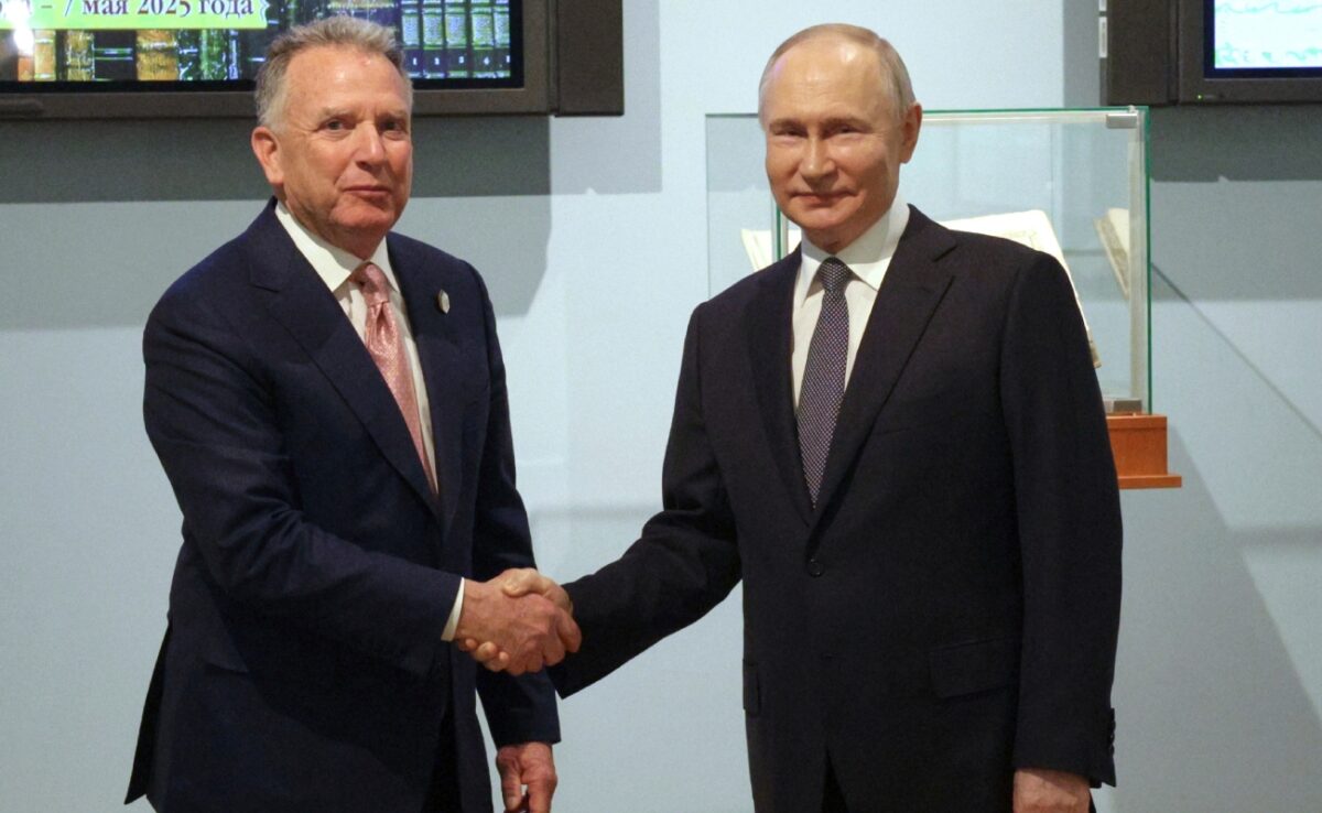 Ο Στιβ Γουίτκοφ με τον Βλαντιμίρ Πούτιν