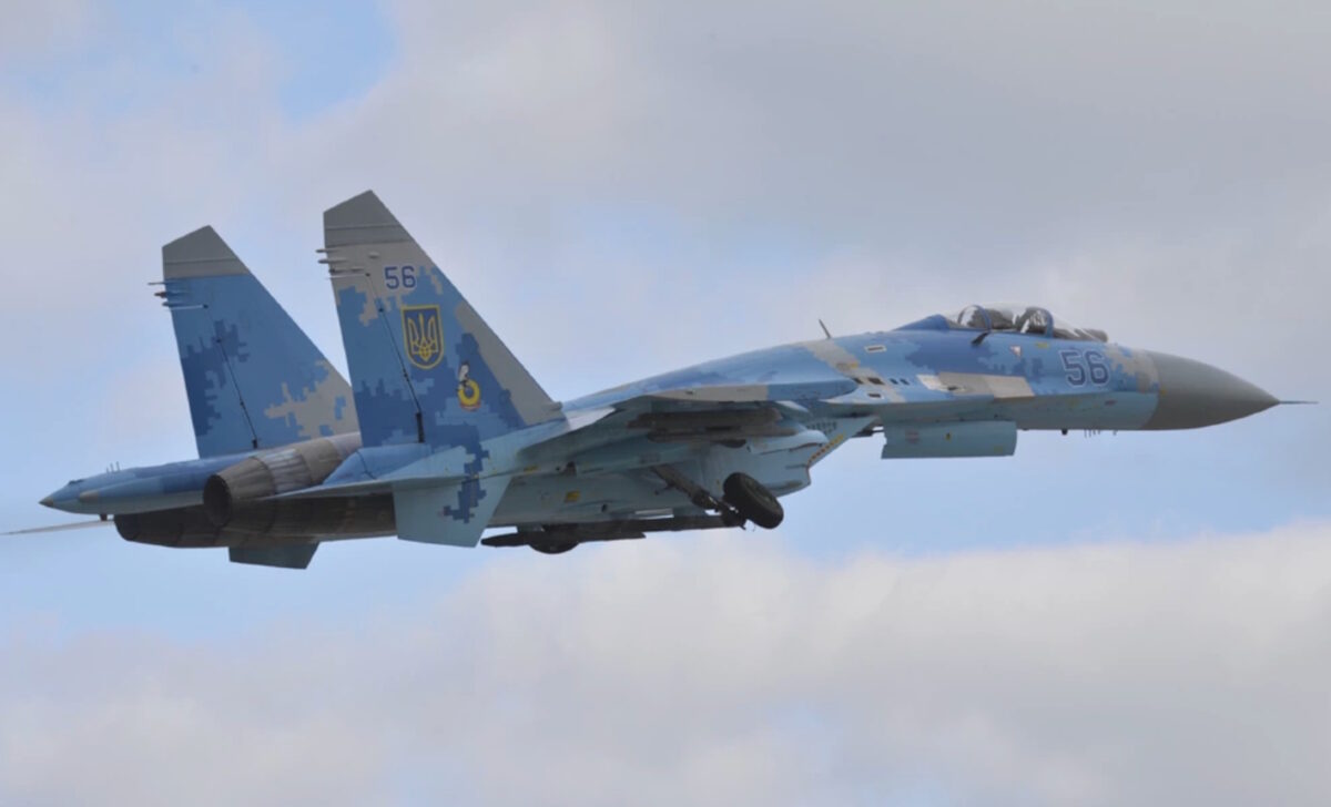 Μαχητικό αεροσκάφος τύπου Su-27 της ουκρανικής Πολεμικής Αεροπορίας