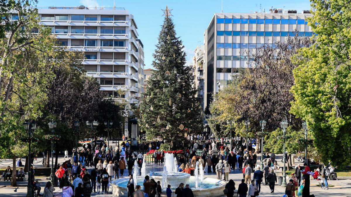 Πλατεία Συντάγματος τα Χριστούγεννα