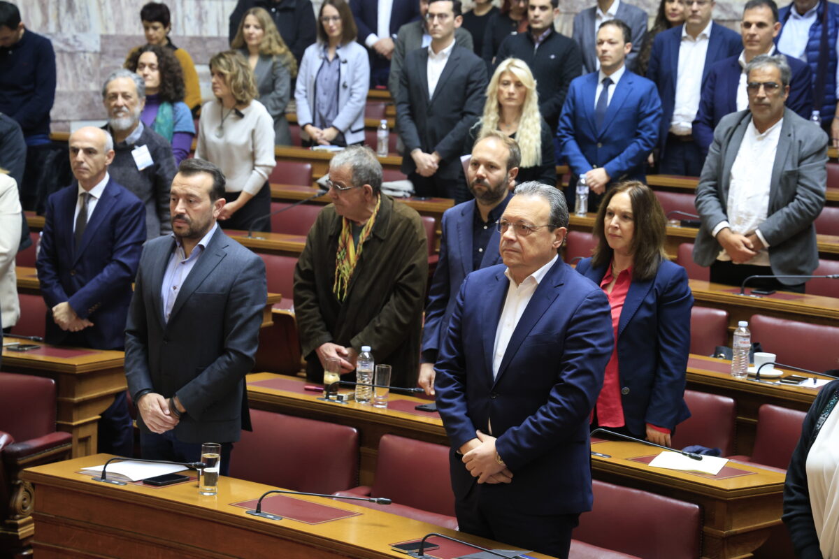 Συνεδρίαση της Κοινοβουλευτικής Ομάδας του ΣΥΡΙΖΑ-Προοδευτική Συμμαχία, Τετάρτη 10 Δεκεμβρίου 2025.  (ΓΙΩΡΓΟΣ ΚΟΝΤΑΡΙΝΗΣ