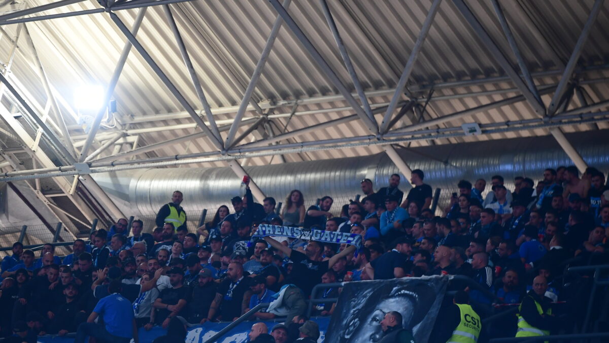 Οι οπαδοί του Ηρακλή στο Telecom Center