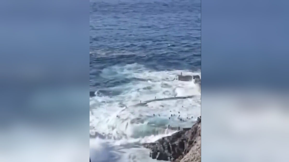 Η «πισίνα» από την οποία παρασύρθηκαν πολλά άτομα στην Τενερίφη