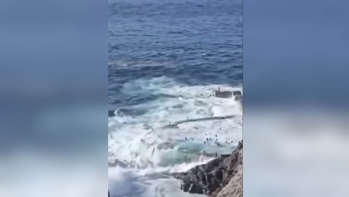 Η «πισίνα» από την οποία παρασύρθηκαν πολλά άτομα στην Τενερίφη