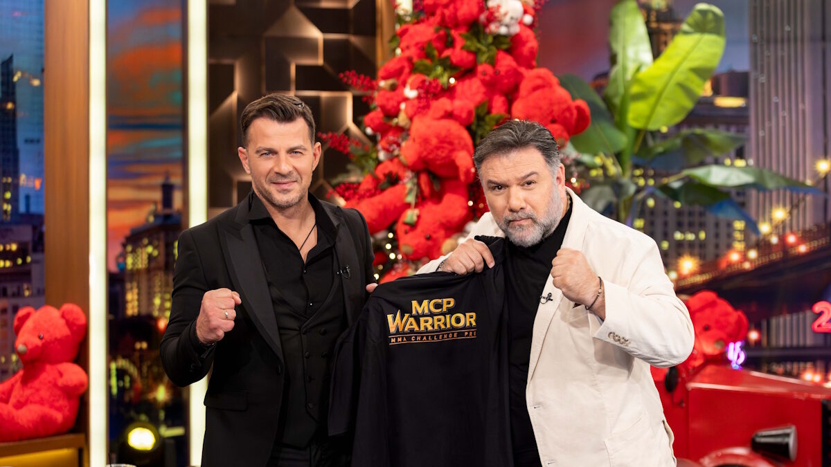 Ο Γιώργος Αγγελόπουλος με τον Γρηγόρη Αρναούτογλου