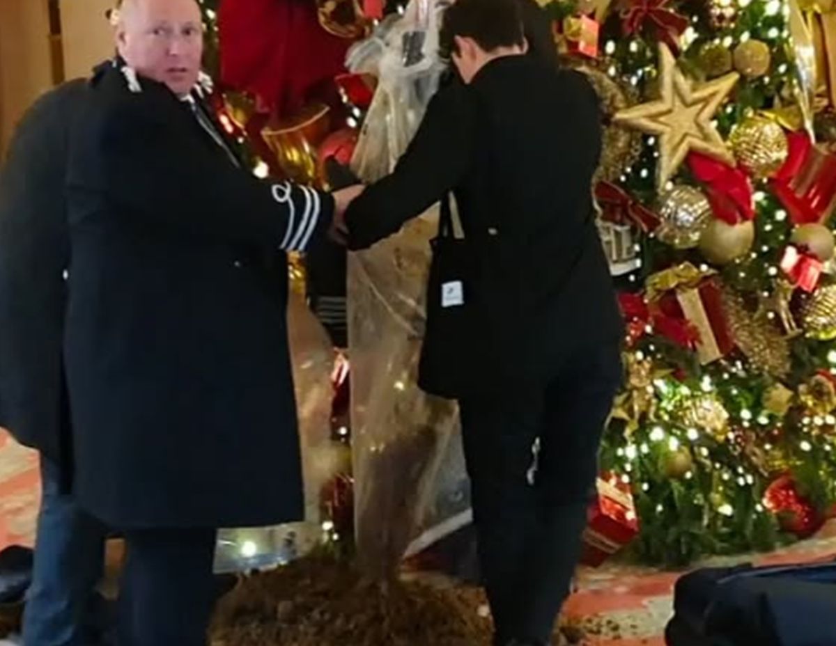 Πέταξαν κοπριά στο χριστουγεννιάτιο δέντρο στο χριστουγεννιάτικο δέντρο Ριτζ στο Λονδίνο