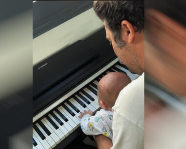 O Kίμων Κουρής με τον γιο του