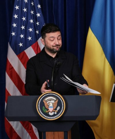 Βολοντίμιρ Ζελένσκι και Ντόναλντ Τραμπ