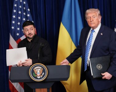 Βολοντίμιρ Ζελένσκι και Ντόναλντ Τραμπ