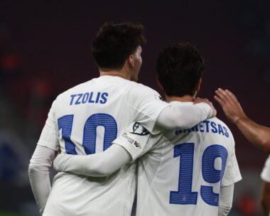 Ο Τζόλης με τον Καρέτσα στην Εθνική Ελλάδας