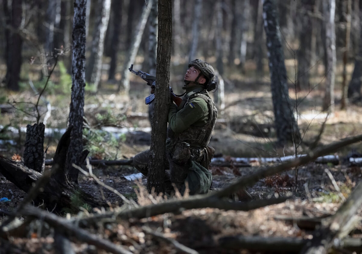 Ουκρανός στρατιώτης στην εκπαίδευση