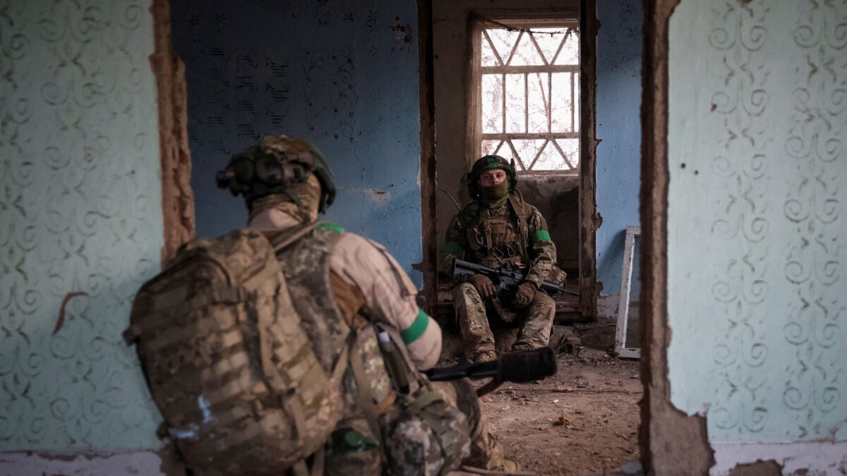 Ουκρανοί στρατιώτες στο μέτωπο