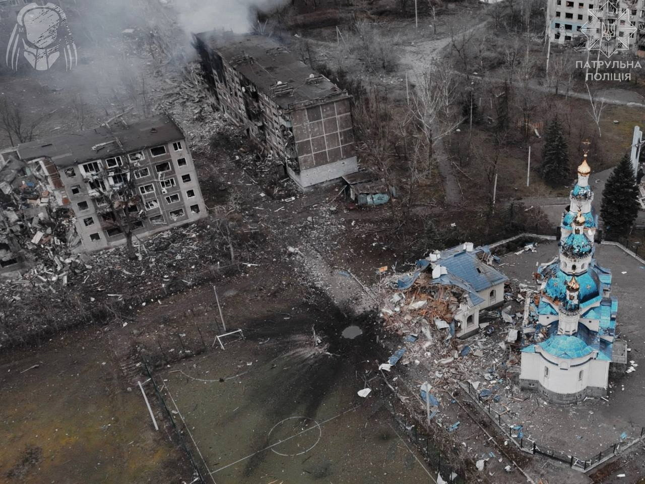 Κατεστραμμένα κτίρια στην Κωστιάντινοβκα