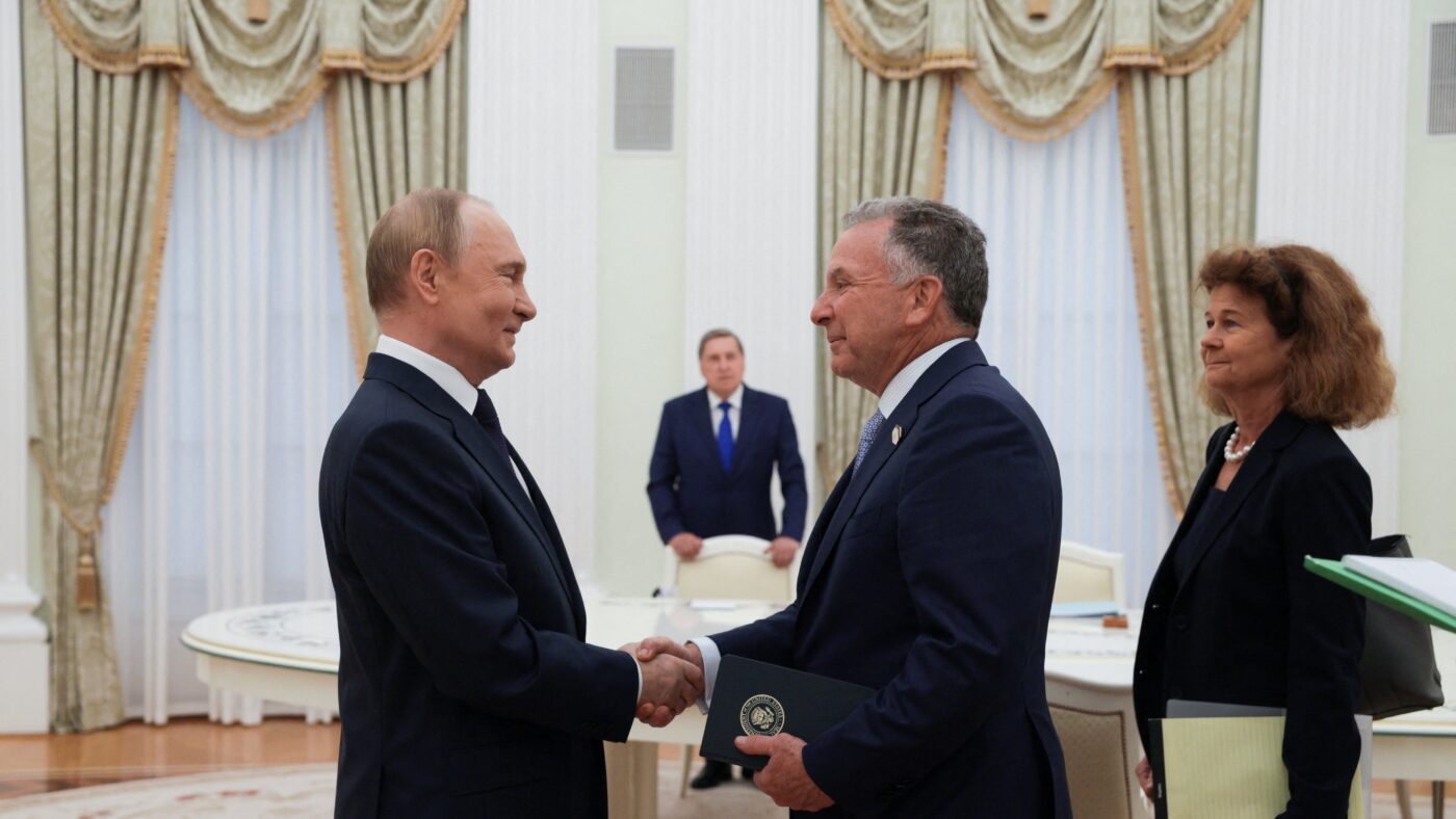 Ο Βλαντιμίρ Πούτιν και ο Στιβ Γουίτκοφ σε προηγούμενη συνάντηση