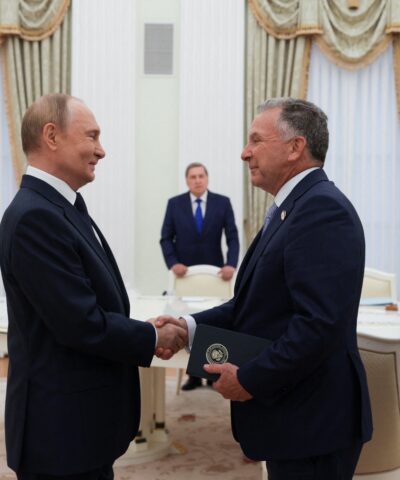 Ο Βλαντιμίρ Πούτιν και ο Στιβ Γουίτκοφ σε προηγούμενη συνάντηση