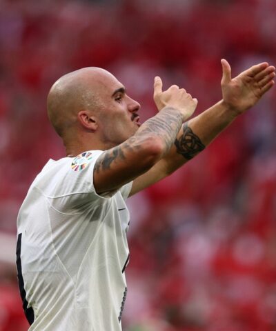 Ο Ντρκούσιτς με την εθνική Σλοβενίας