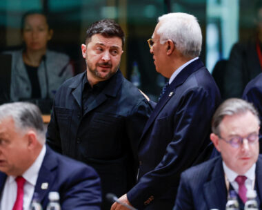 Ο Βολοντίμιρ Ζελένσκι με τον Αντόνιο Κόστα