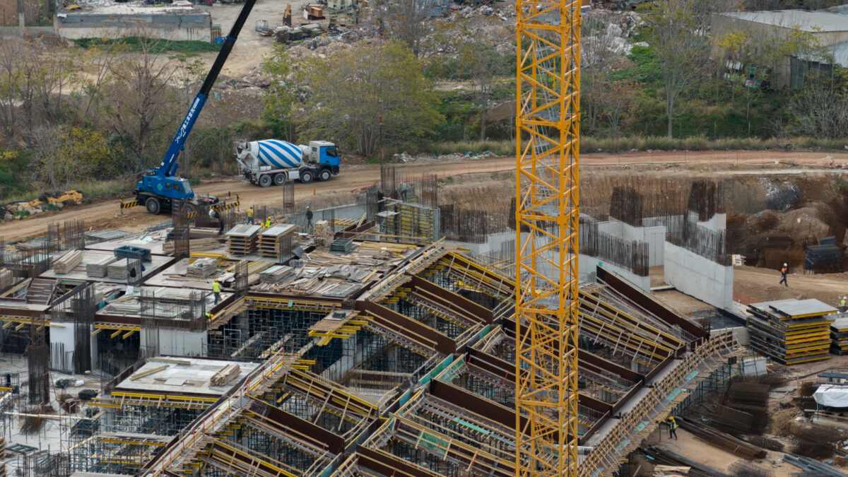 Εικόνα από τις εργασίες στο Βοτανικό
