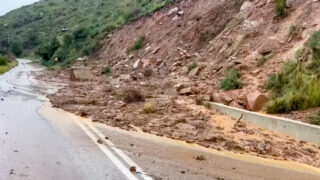 Βράχια μετά από κατολίσθηση