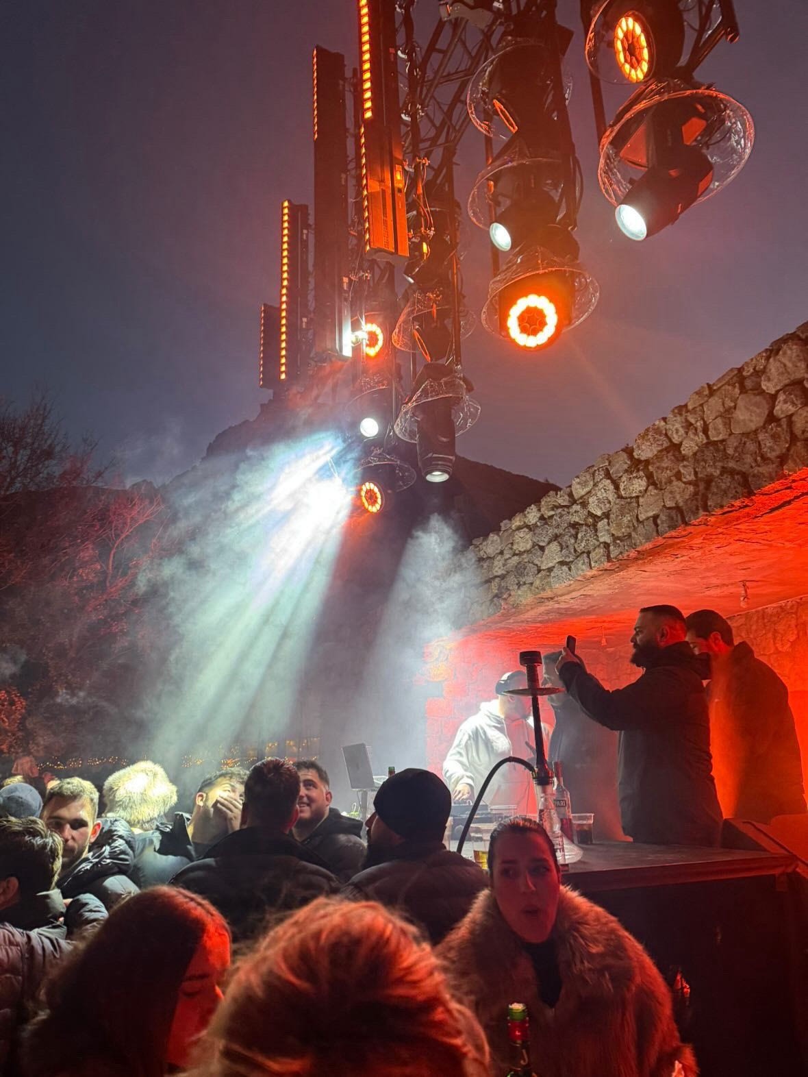 Η εκδήλωση κατά την φωταγώγηση του δέντρου