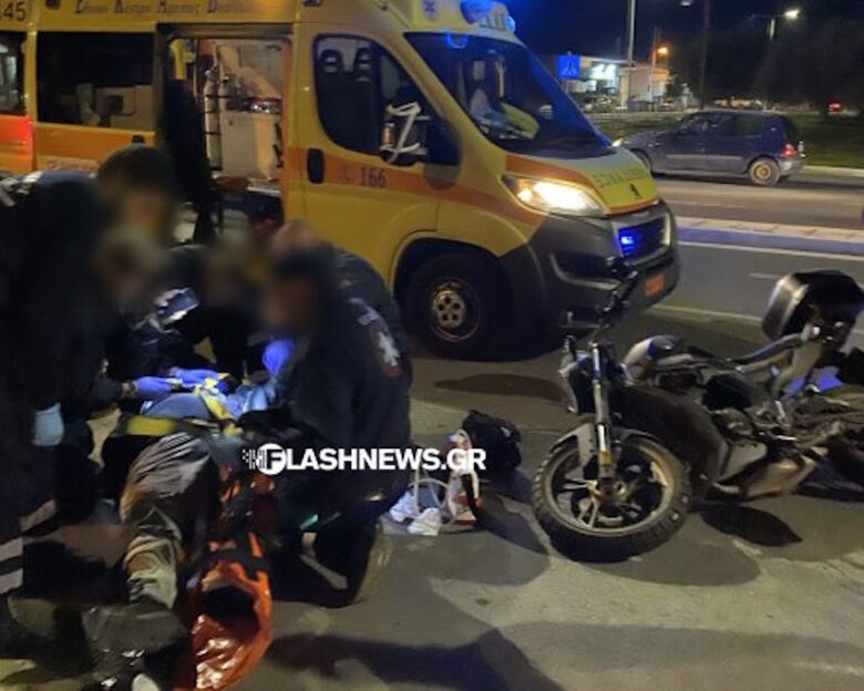 Τροχαίο με εγκατάλειψη στα Χανιά: Σοβαρά τραυματισμένος οδηγός μηχανής