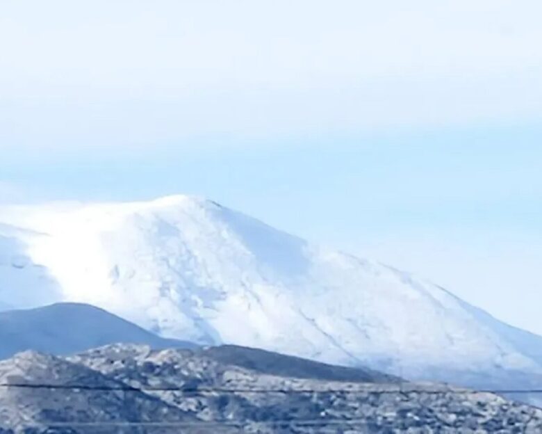 Η κακοκαιρία Byron «έντυσε» στα λευκά τα βουνά της Κρήτης