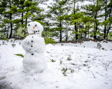 Χιονάνθρωπος στη Λέσβο