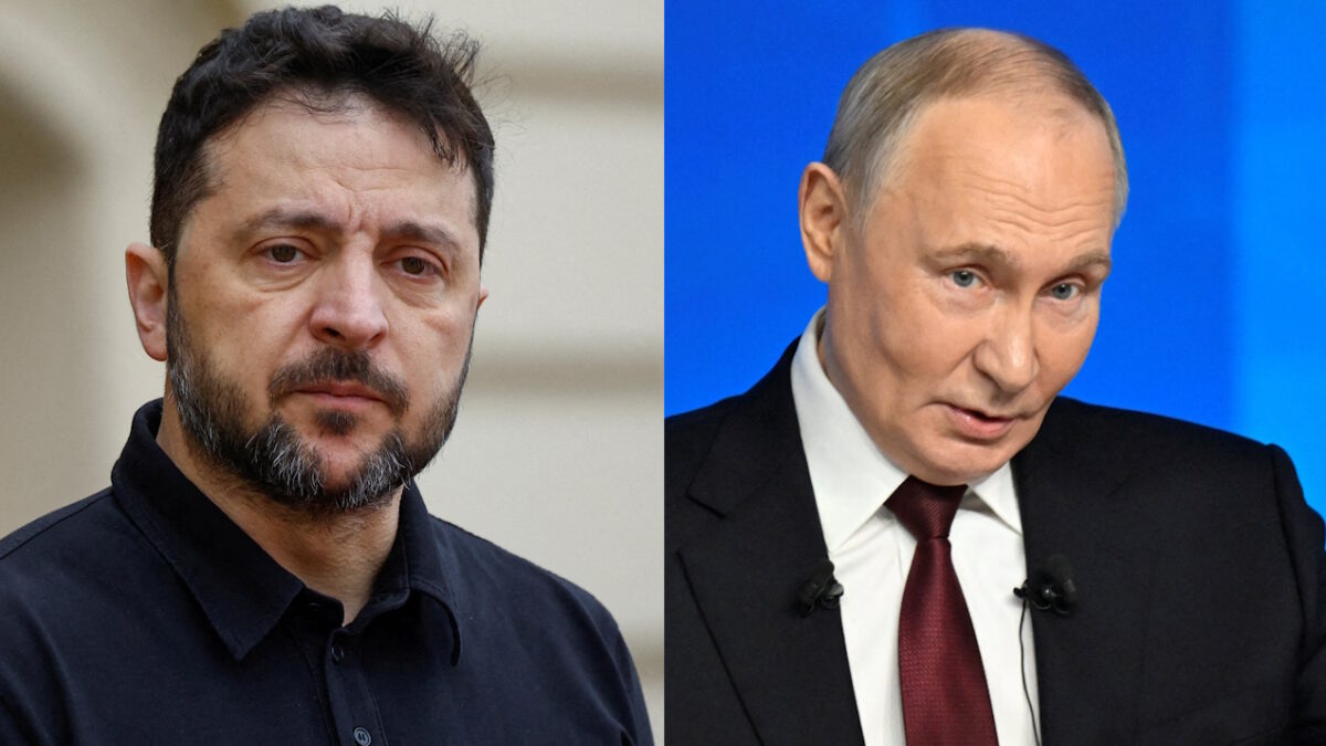 Βολοντίμιρ Ζελένσκι και Βλαντίμιρ Πούτιν