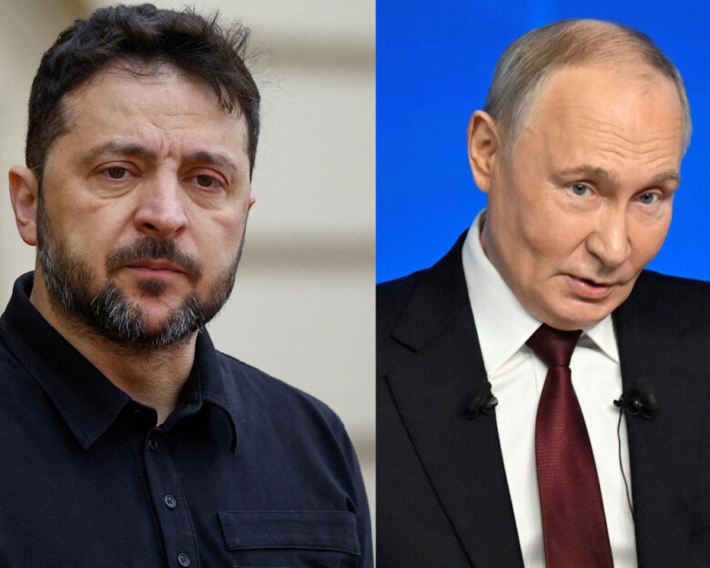 Βολοντίμιρ Ζελένσκι και Βλαντίμιρ Πούτιν