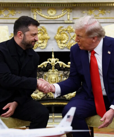 Ντόντανλτ Τραμπ και Βολοντίμιρ Ζελένσκι