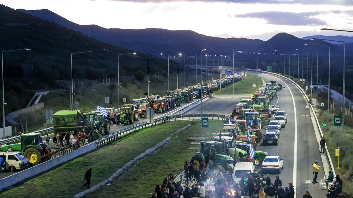 Αποκλεισμός της Εθνικής Οδού Αθηνών - Θεσσαλονίκης