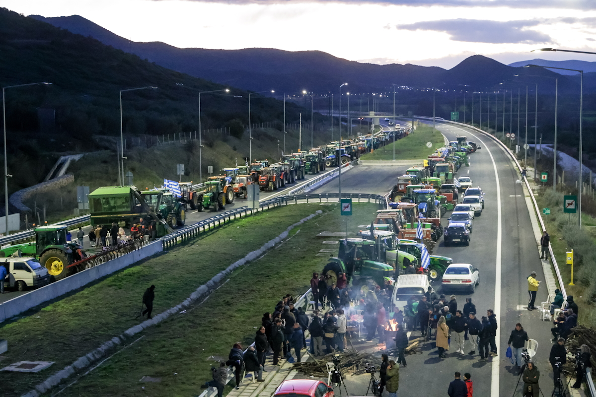 Αποκλεισμός της Εθνικής Οδού Αθηνών - Θεσσαλονίκης