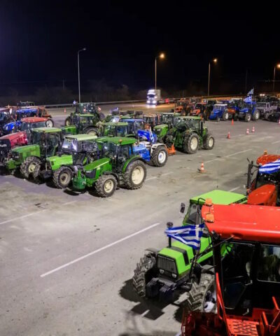 Στιγμιότυπο από τα μπλόκα των αγροτών στα Μάλγαρα