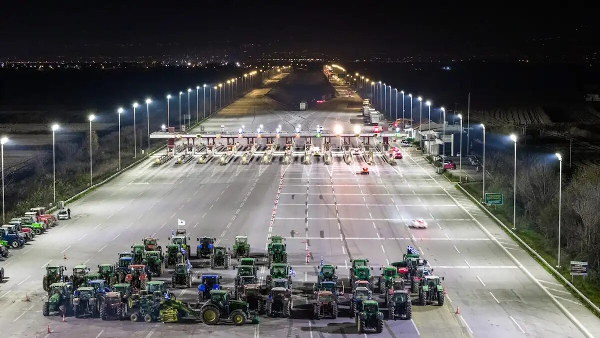 Μπλόκα των αγροτών στα Μάλγαρα