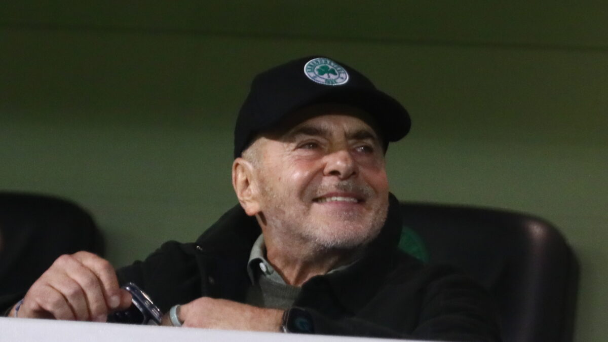 Ο Γιάννης Αλαφούζος στο γήπεδο του Παναθηναϊκού (ΣΩΤΗΡΗΣ ΔΗΜΗΤΡΟΠΟΥΛΟΣ