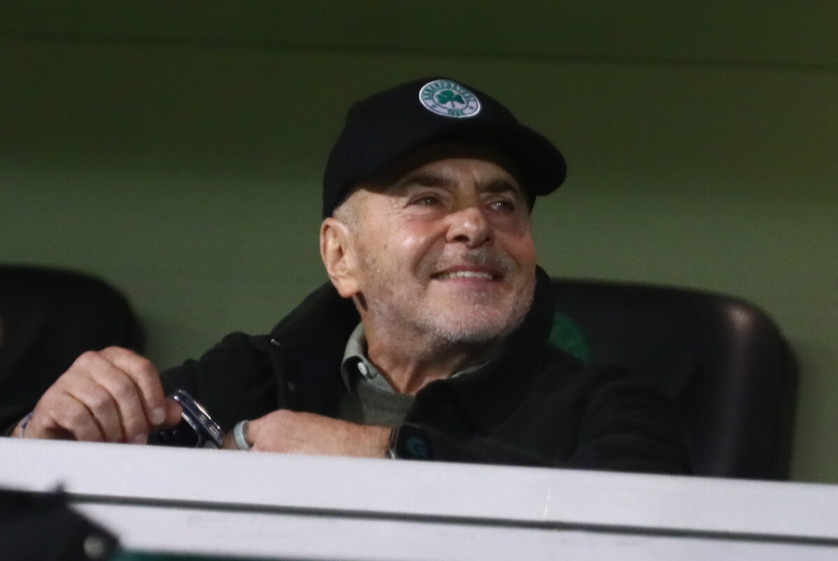 Ο Γιάννης Αλαφούζος στο γήπεδο του Παναθηναϊκού (ΣΩΤΗΡΗΣ ΔΗΜΗΤΡΟΠΟΥΛΟΣ