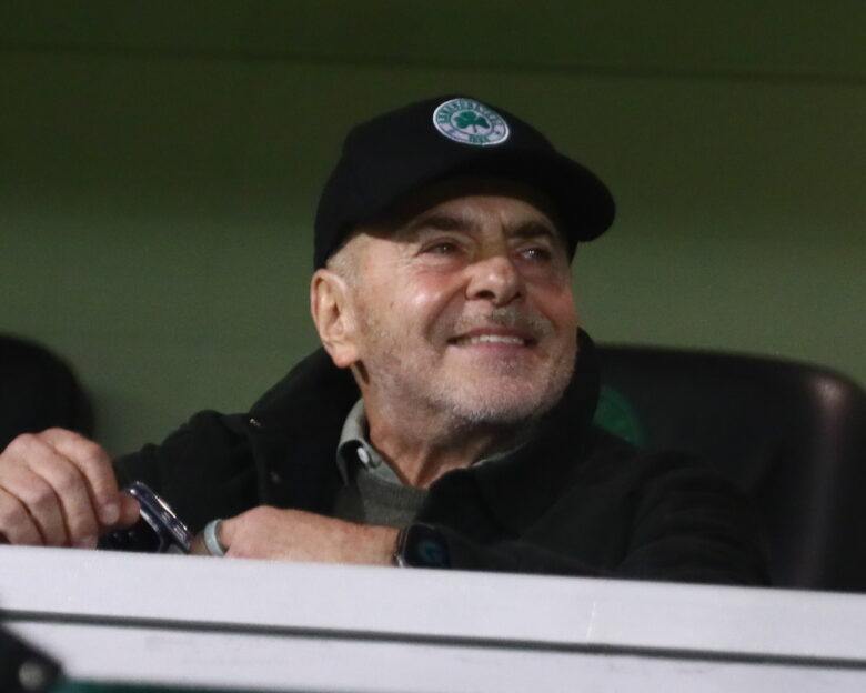 Ο Γιάννης Αλαφούζος στο γήπεδο του Παναθηναϊκού (ΣΩΤΗΡΗΣ ΔΗΜΗΤΡΟΠΟΥΛΟΣ