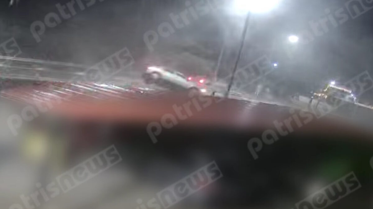 Η στιγμή που ανεμοστρόβιλος «τουμπάρει» αυτοκίνητο στο Γιαννιτσοχώρι Ηλείας