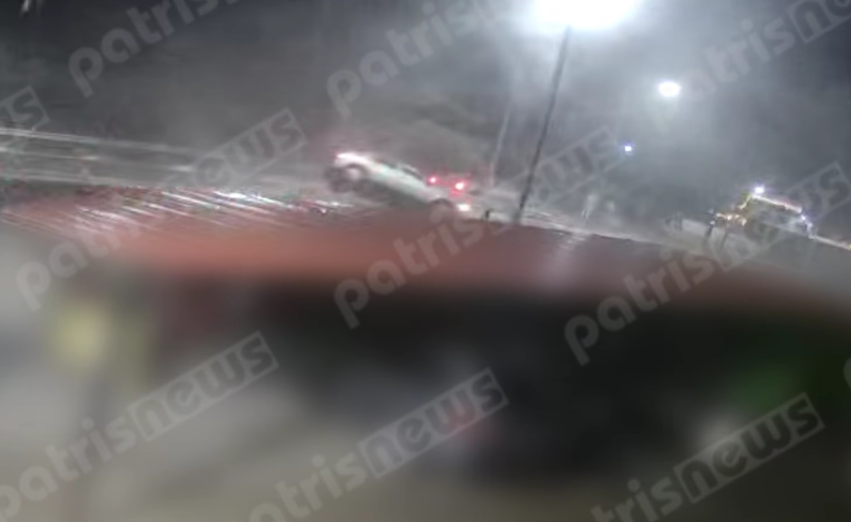 Η στιγμή που ανεμοστρόβιλος «τουμπάρει» αυτοκίνητο στο Γιαννιτσοχώρι Ηλείας